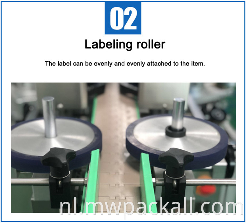 Concurrerende industriële wax kleurpotlood twee kanten afdrukken label machine /dubbele maten labelmachine